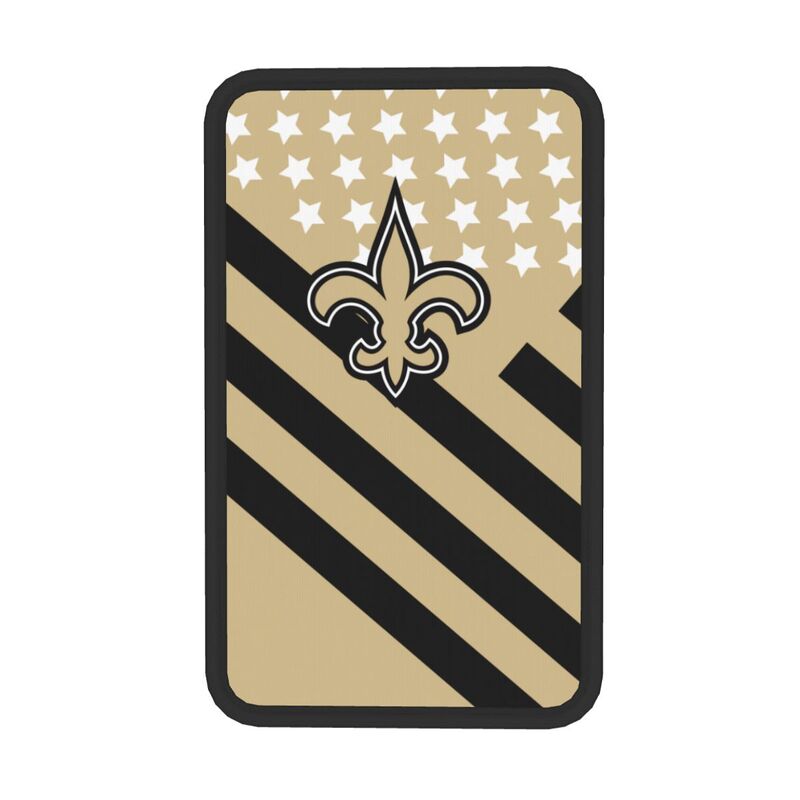 Car armrest box pad New Orleans Saints2 Printed central armrest box pad anti slip pad