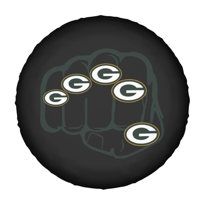 Green Bay Packers Print tire protection cover car spare tire dust protection covers