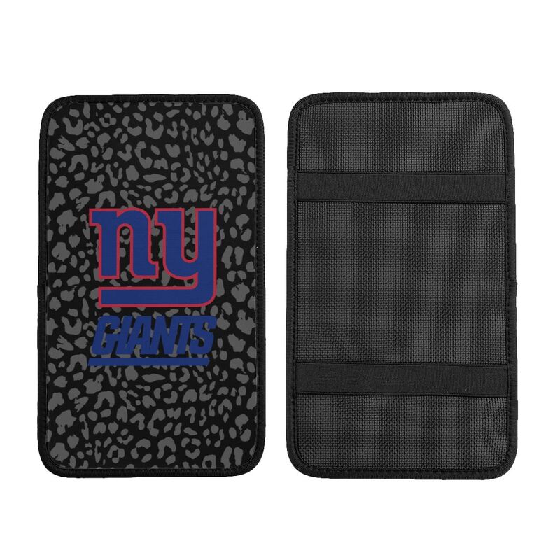 New York Giants 2 printed Car handrail box cushion Personalized car armrest cover