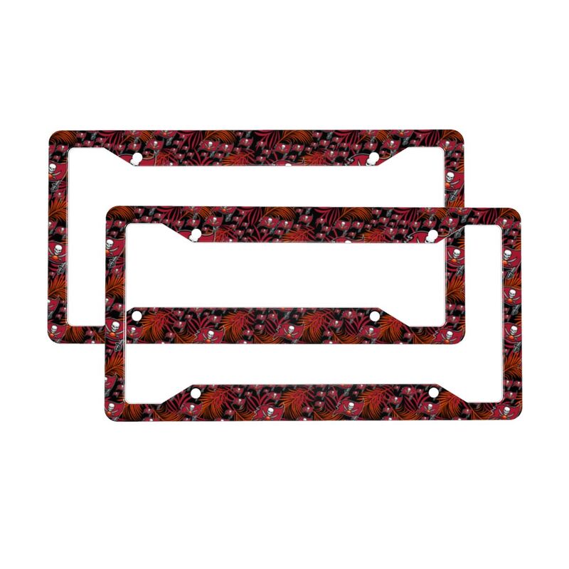 Tampa Bay Buccaneers Print Car license plate frame four hole license plate holder (one pair)