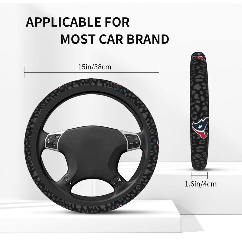 Houston Texans 1 Printed elastic steering wheel cover car anti-skid cover