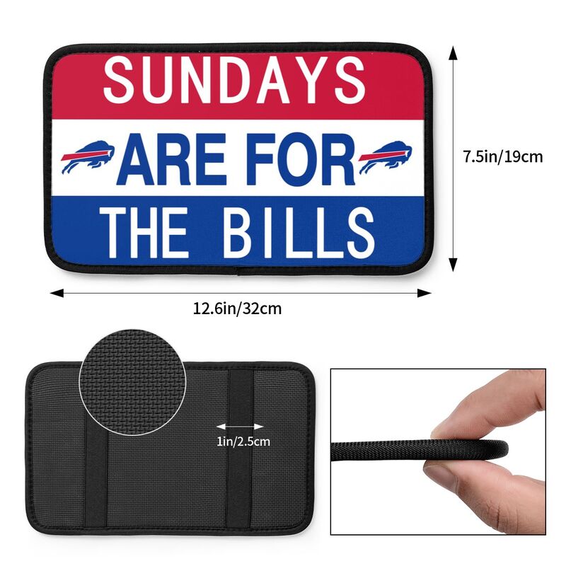 Buffalo Bills Personalized printed car armrest cover Car handrail box cushion