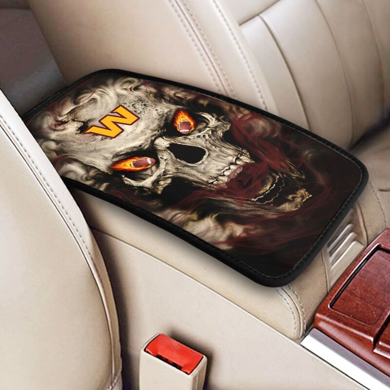 Washington Commanders Printed car armrest box pad elbow support anti slip pad