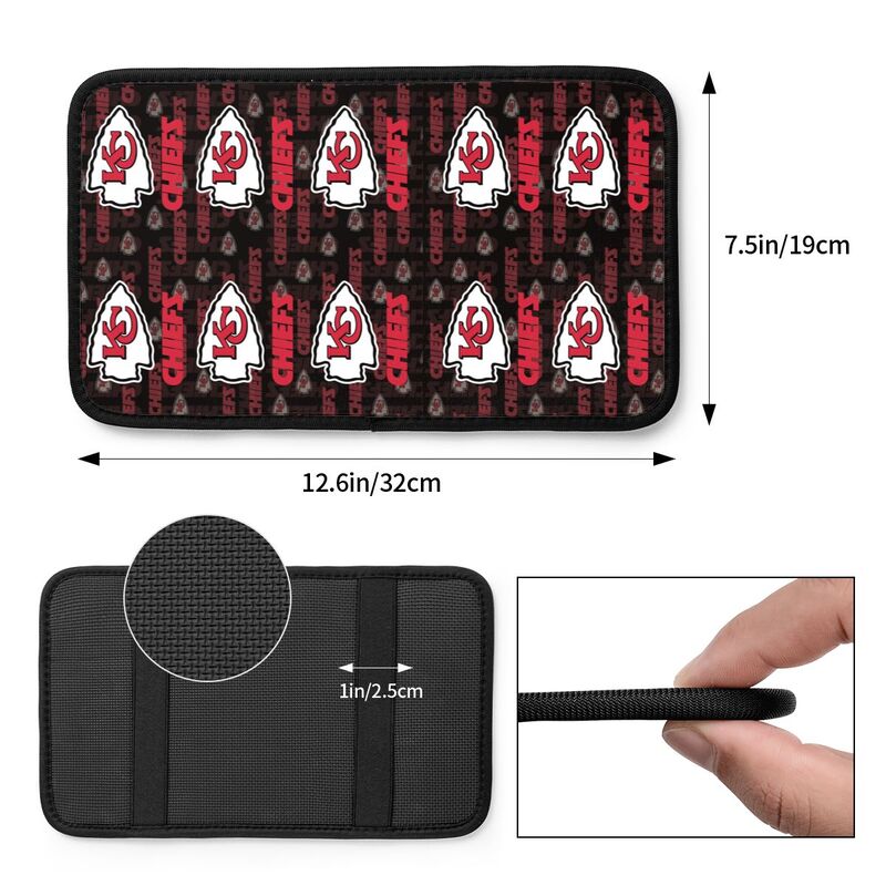 Kansas City Chiefs1 Protective pad for armrest box of printing vehicle