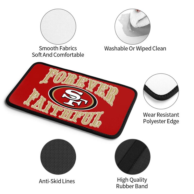 San Francisco 49ers Print car armrest box cover armrest protective cover