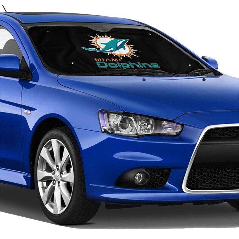 Miami Dolphins Printing Car windshield sunshades is suitable front windshield sunshades