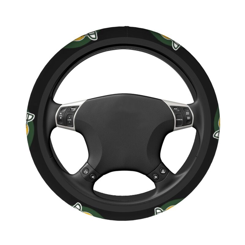 Green Bay Packers 2 Printed car anti-skid cover elastic steering wheel cover
