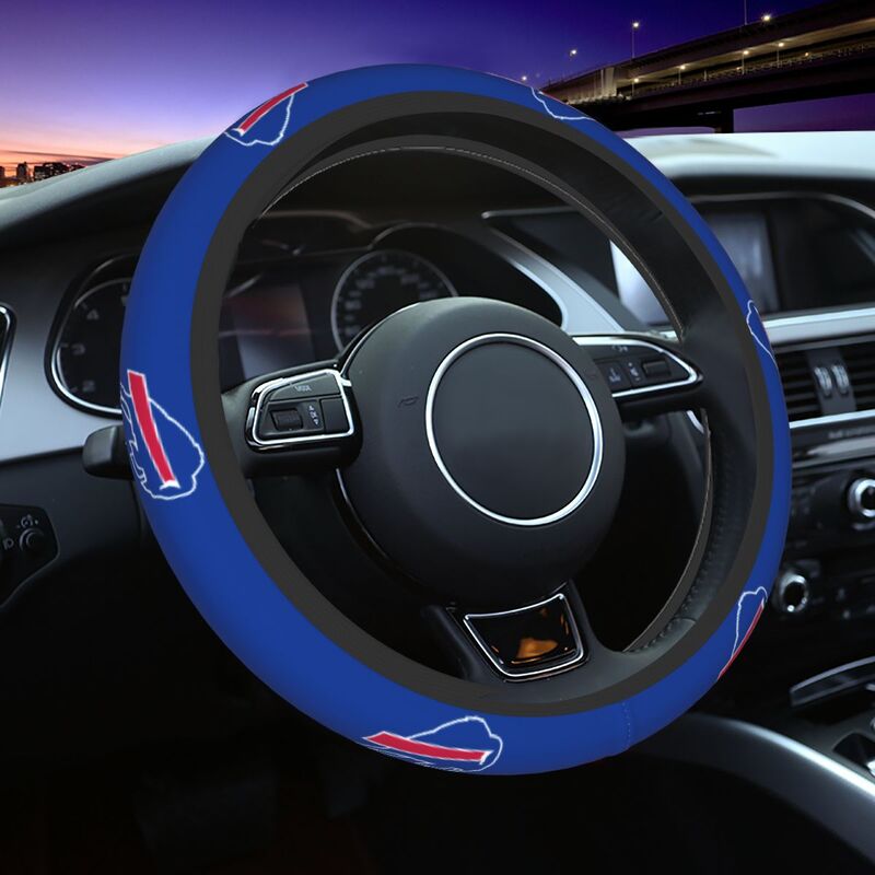 Buffalo Bills Printed elastic steering wheel cover car steering wheel protective cover