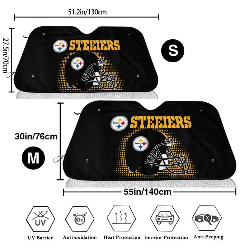 Pittsburgh Steelers Printing car front windshield sunshade car windshield sunshade multi size