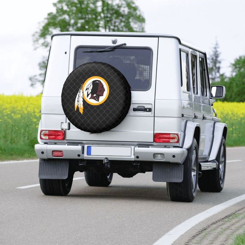 Washington Redskins Grid background car tire waterproof dustproof protective cover