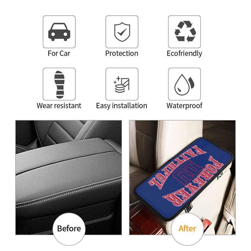 New York Giants Print car armrest box cover armrest protective cover