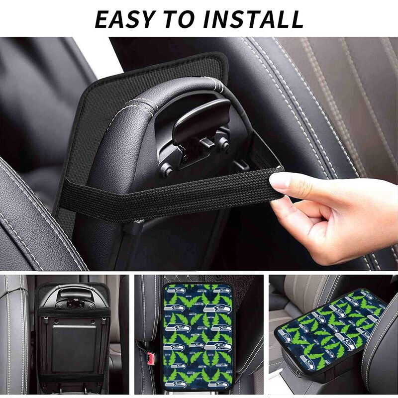 Seattle Seahawks printing Center console armrest pad car armrest protective cover car