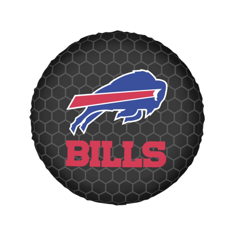 Buffalo Bills Grid printed car tire cover dustproof and waterproof tire cover