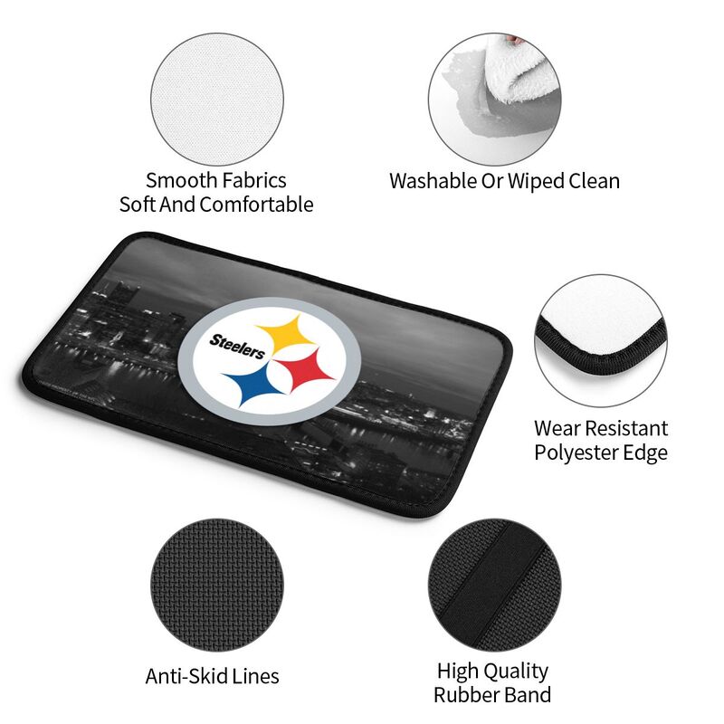 Car armrest box pad Pittsburgh Steelers Printed central armrest box pad protective pad