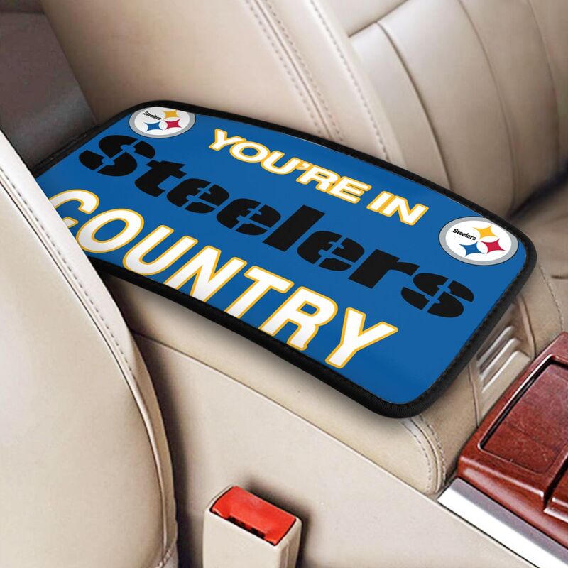 Pittsburgh Steelers Printed car armrest box pad elbow support pad