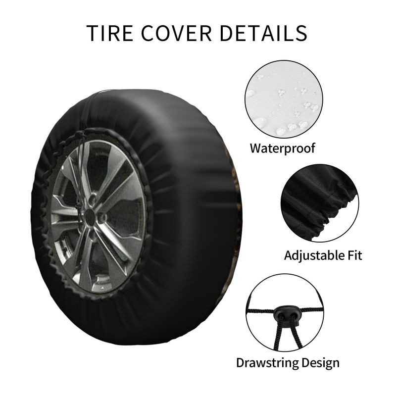Seattle Seahawks print Skull print car tire cover tire dust cover