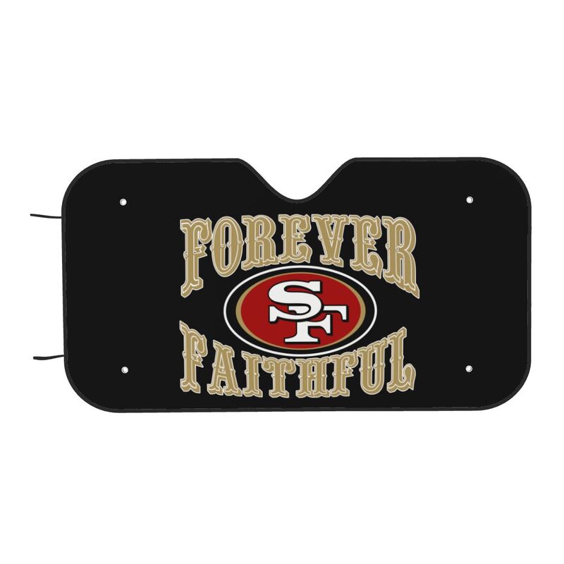 San Francisco 49ers 3 Printed multi size front windshield sunshade car windshield sunshade