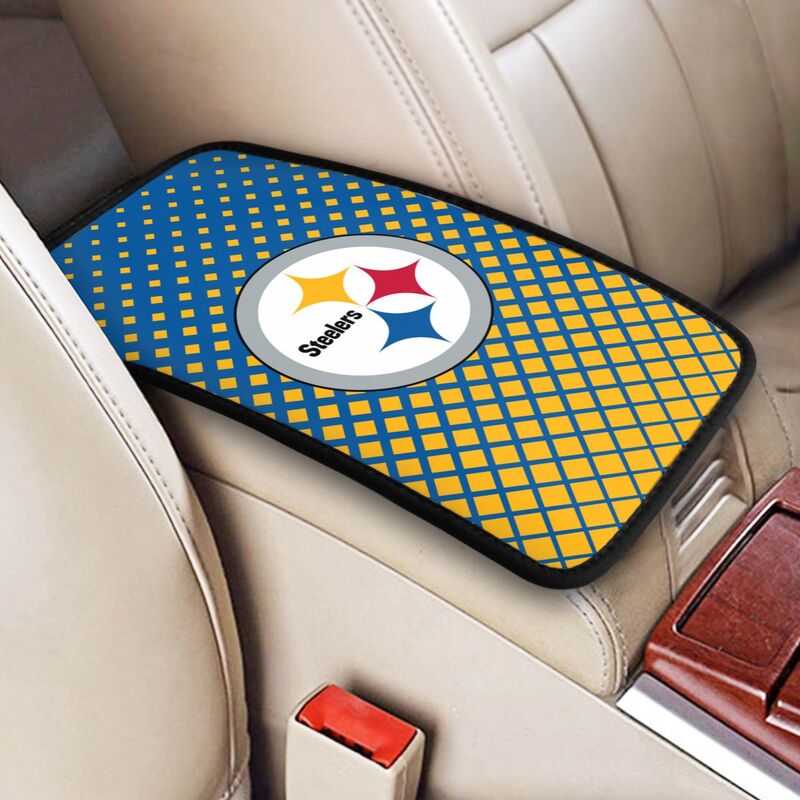Pittsburgh Steelers Car handrail box cushion Personalized printed car armrest cover