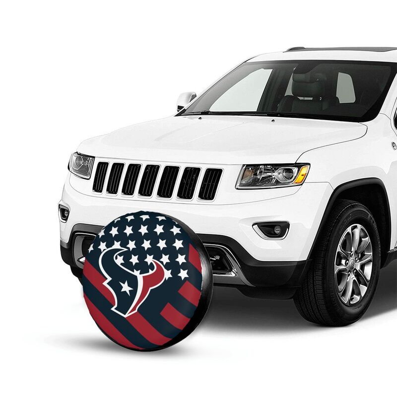 Houston Texans 2 car dustproof sunscreen tyre protective cover Tyre protective cover