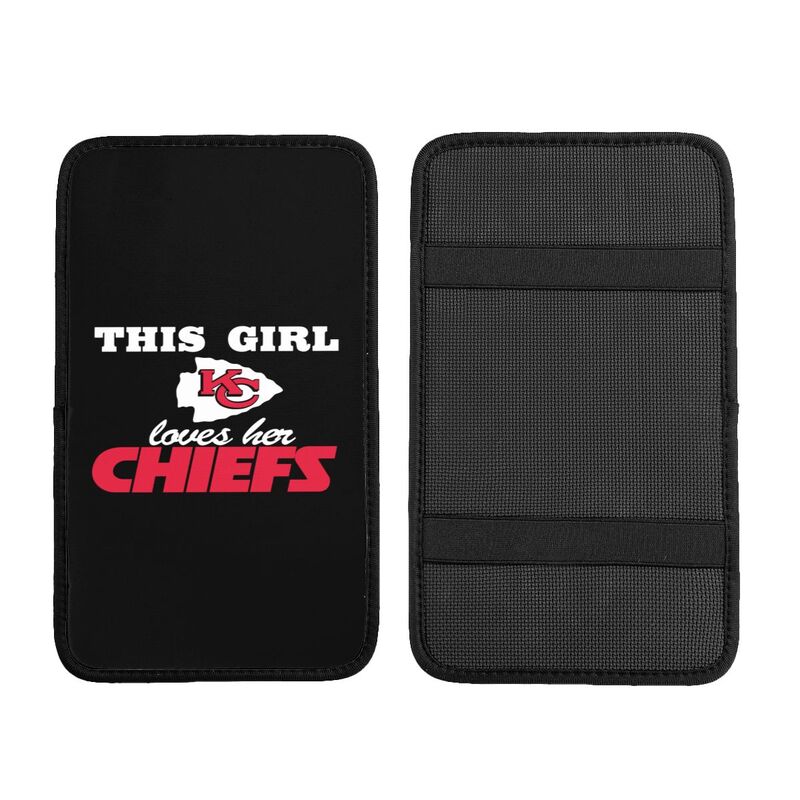 Kansas City Chiefs Printing car center console pad car armrest protective cover