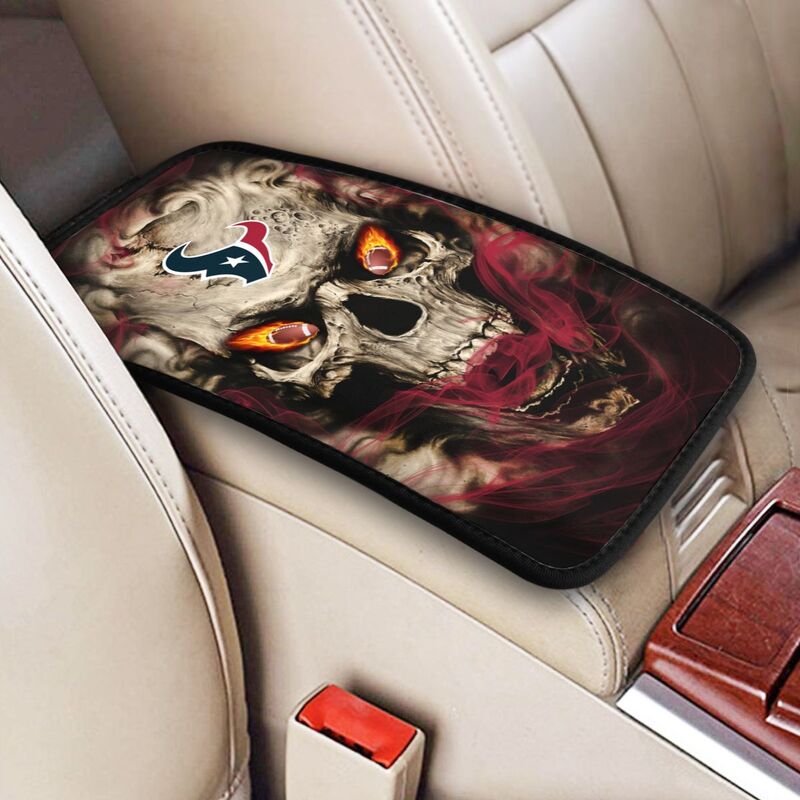 Houston Texans Printed car armrest box pad elbow support anti slip pad