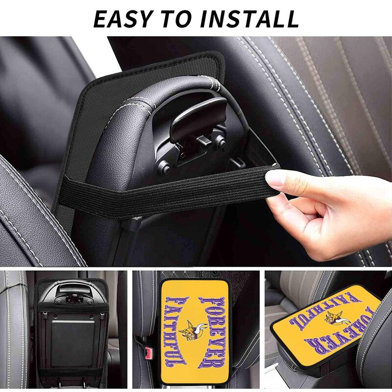 Minnesota Vikings Print car armrest box cover armrest protective cover