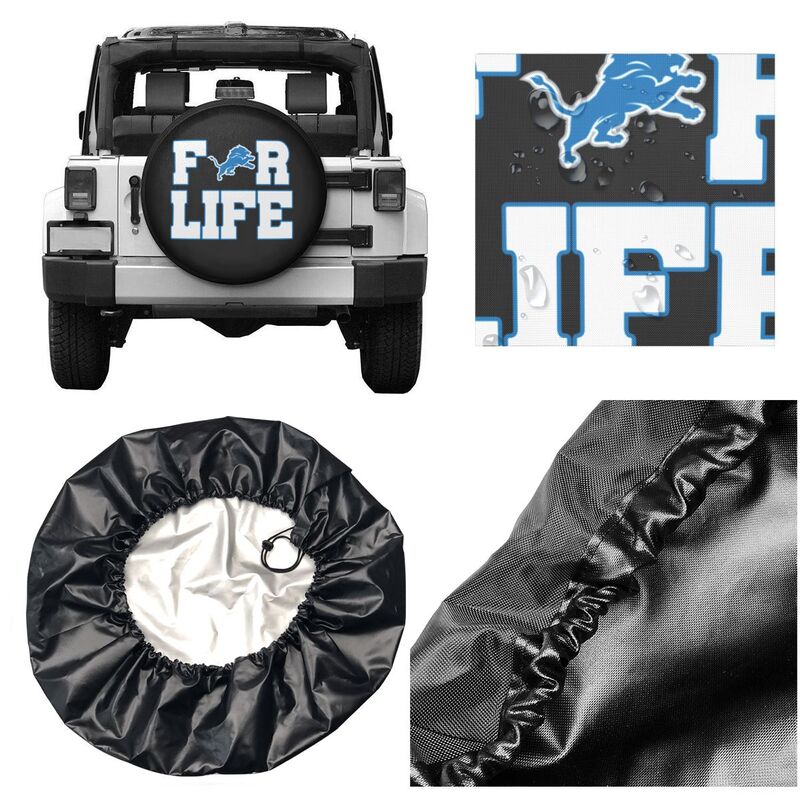 Detroit Lions Printing tire protection cover car spare tire dust protection cover