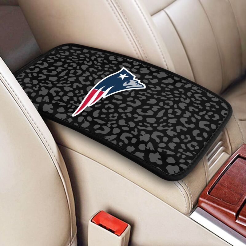 New England Patriots printed Car handrail box cushion Personalized car armrest cover