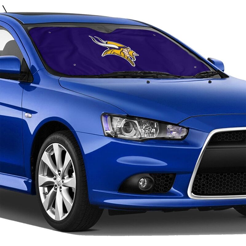 Minnesota Vikings 3 Print Car windshield sunshades suitable for front Car windshield sunshades