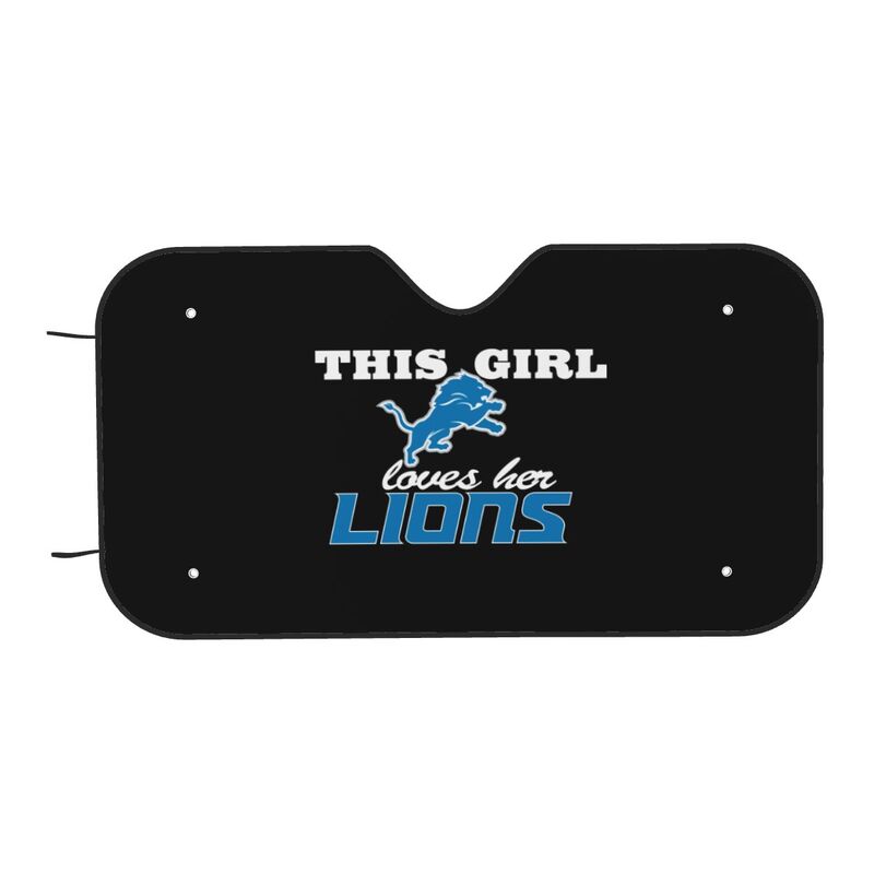 Detroit Lions Printing multi size car front windshield sunshade car windshield sunshade
