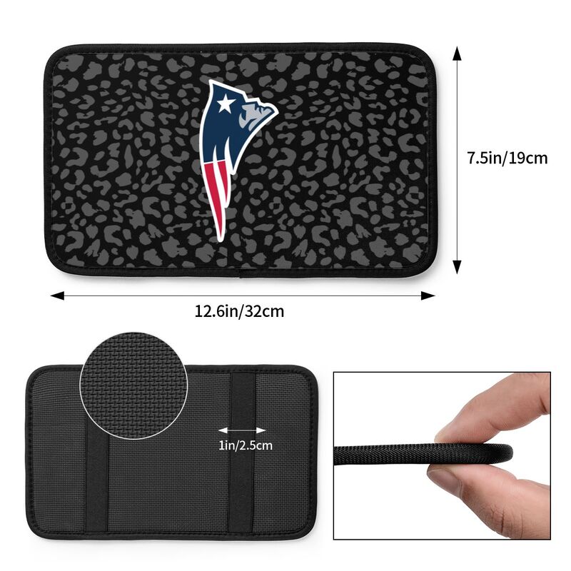 New England Patriots printed Car handrail box cushion Personalized car armrest cover
