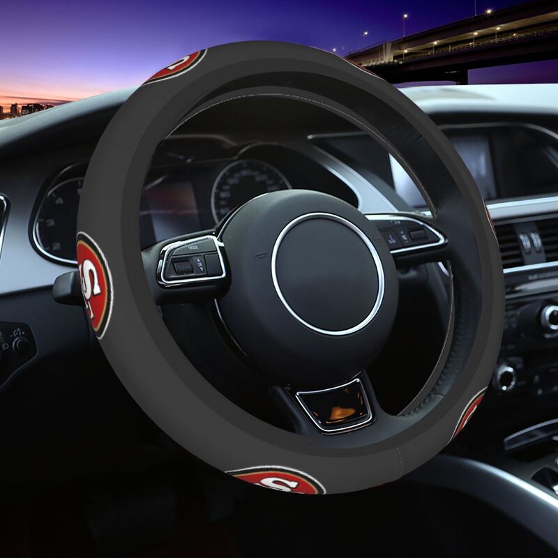 San Francisco 49ers Printed elastic steering wheel cover anti slip breathable