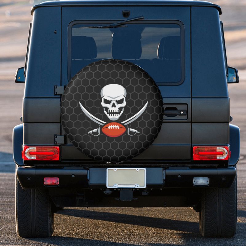 Tampa Bay Buccaneers 2 Grid printed car tire cover dustproof and waterproof tire cover