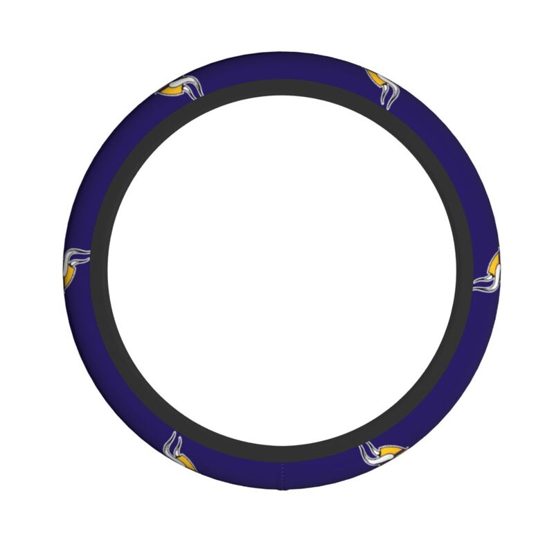 Minnesota Vikings 2 Printed breathable elastic steering wheel protective cover