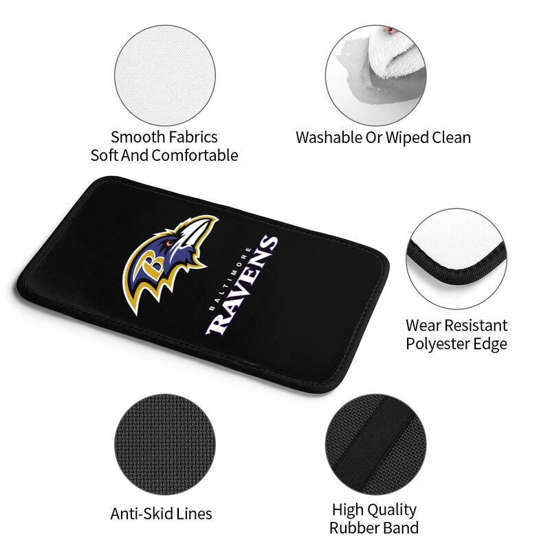 Baltimore Ravens Printed car center armrest box pad anti slip pad