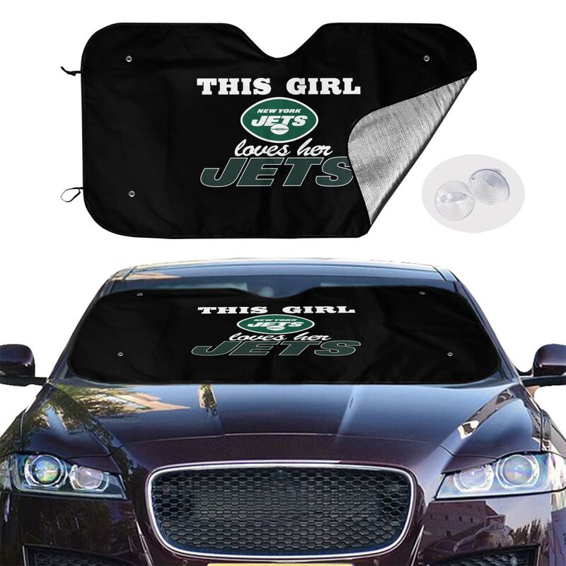 New York Jets Printing multi size car front windshield sunshade car windshield sunshade