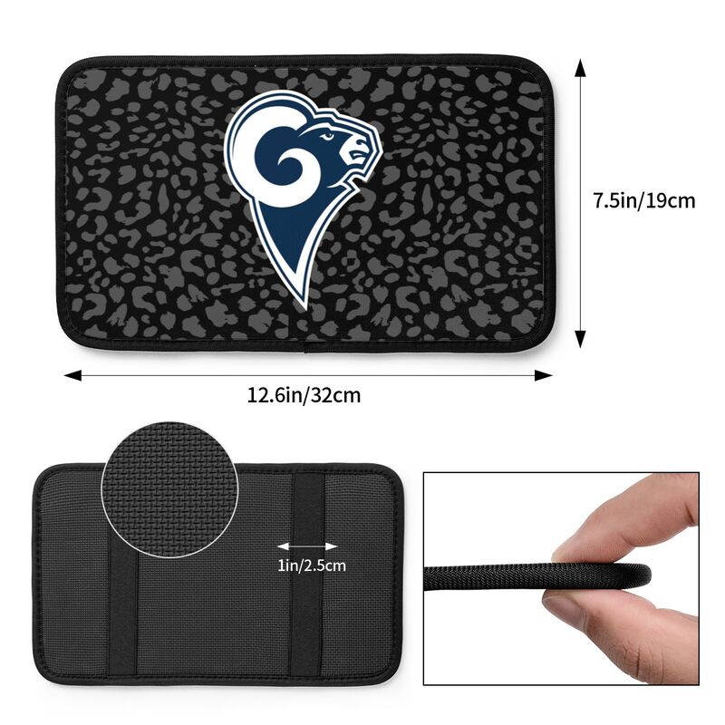 Los Angeles Rams print Car handrail box cushion Personalized car armrest cover