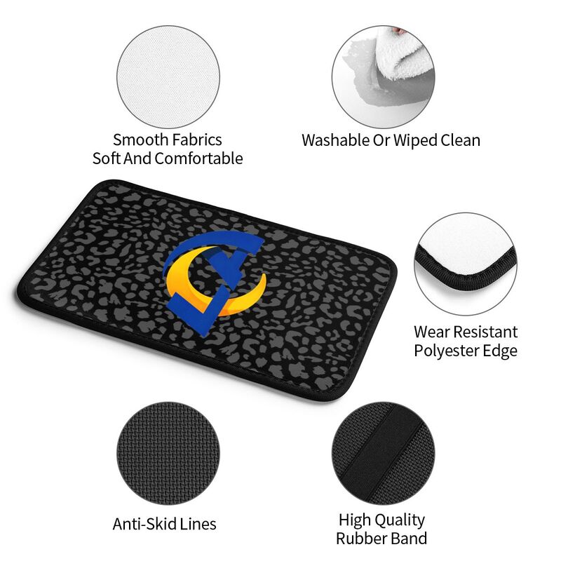 Los Angeles Rams 2 print Car handrail box cushion Personalized car armrest cover