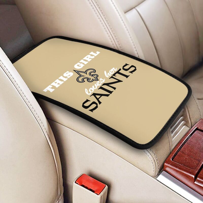 New Orleans Saints Printing car center console pad car armrest protective cover