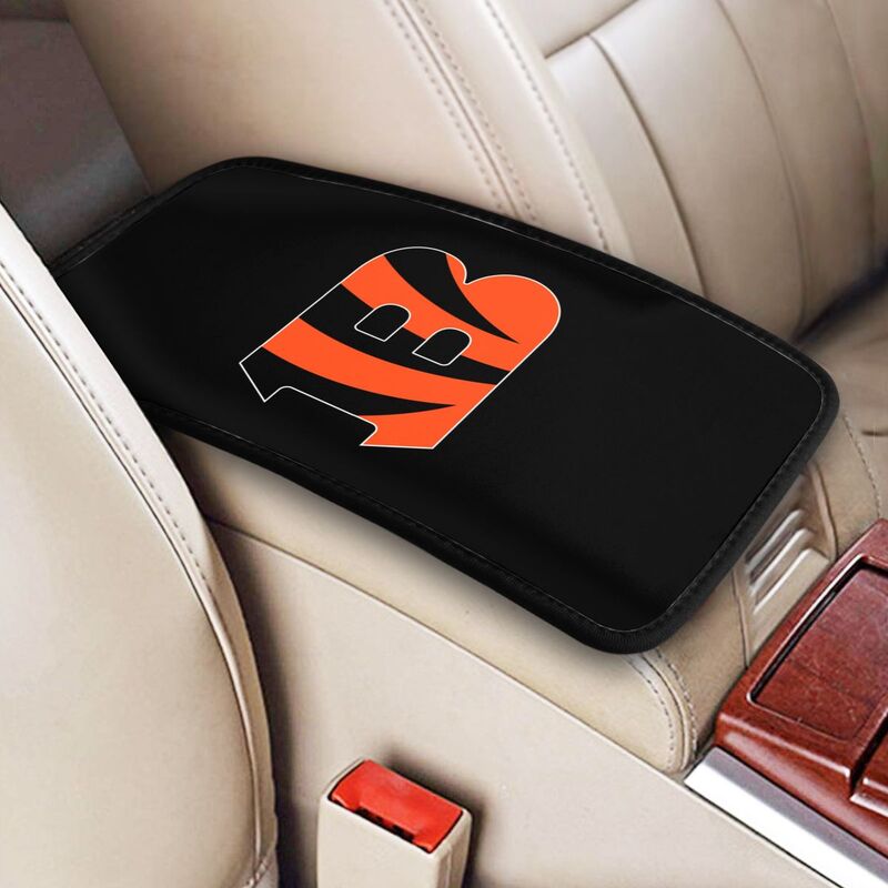 Cincinnati Bengals1 Printed car center armrest box pad anti slip pad