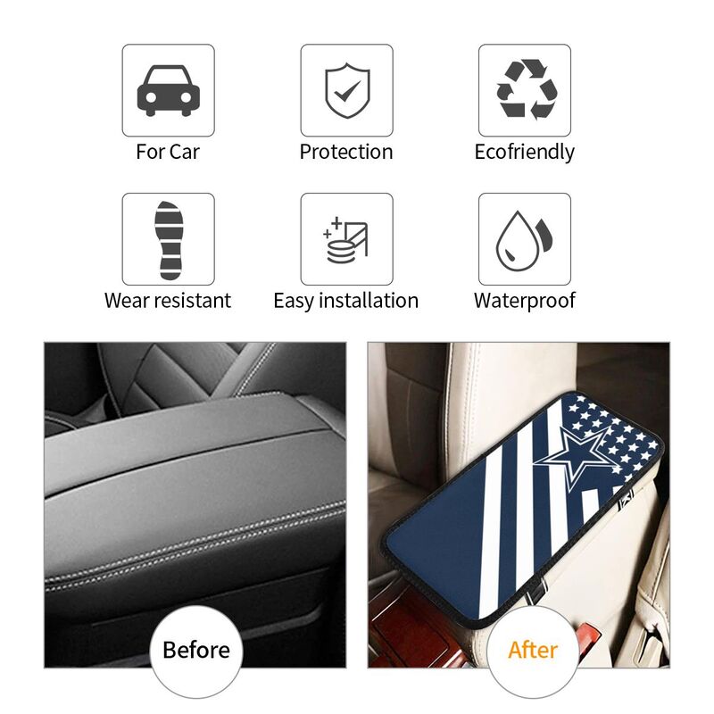 Dallas Cowboys3 Protective pad for armrest box of printing vehicle