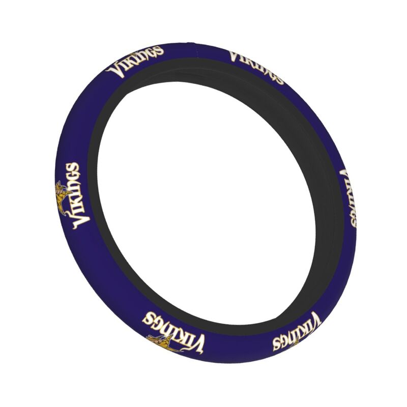 Minnesota Vikings Printed breathable elastic steering wheel protective cover