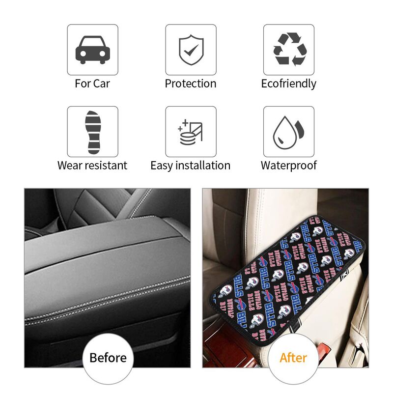 Buffalo Bills1 Printing car armrest box protective pad