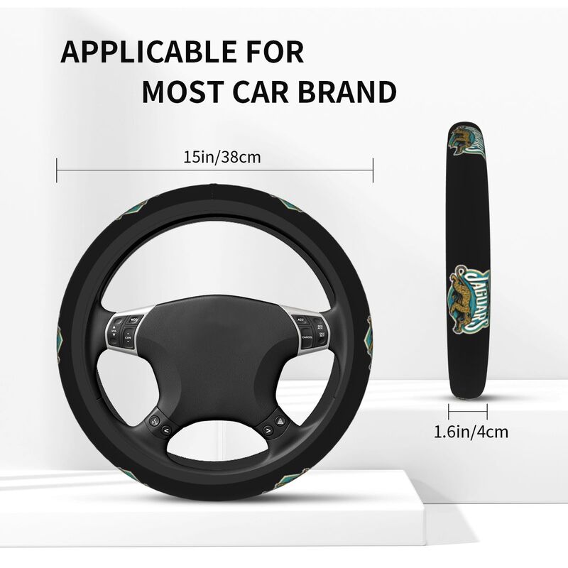 Jacksonville Jaguars 2 Printed breathable elastic steering wheel cover