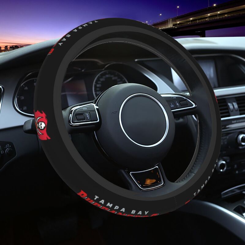 Tampa Bay Buccaneers 3 Printed car protective cover elastic steering wheel cover