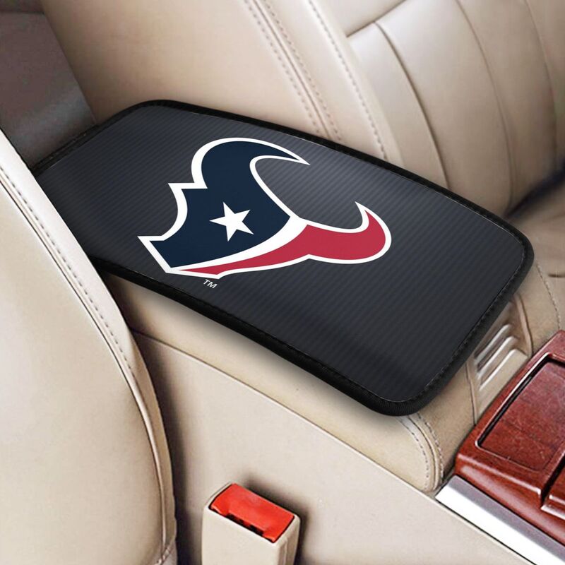 Car armrest box pad Houston Texans4 Printed central armrest box pad anti slip pad