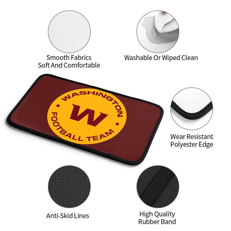 Car armrest box pad Washington Commanders 1 Printed center armrest box pad protective pad