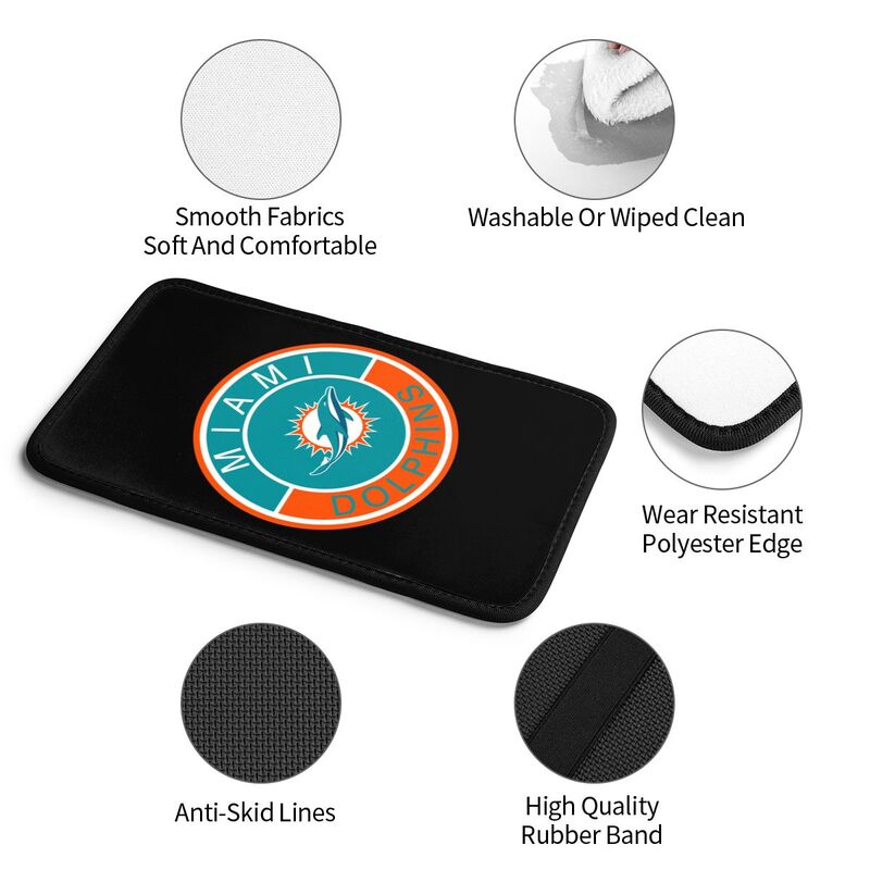 Miami Dolphins print car armrest protective cover Car center console armrest pad