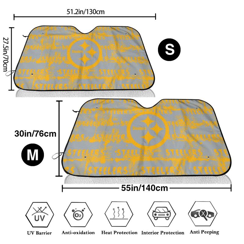 Pittsburgh Steelers Printed front windshield sunshade car windshield sunshade (multi size)