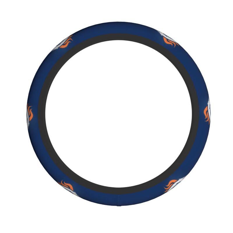 Denver Broncos Printed breathable anti slip cover elastic steering wheel cover